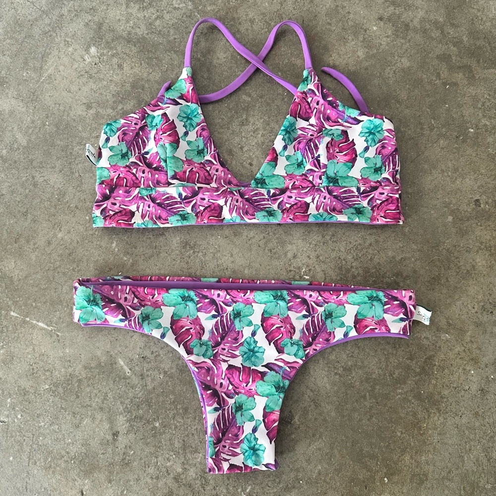 Floral Print Bikini Set